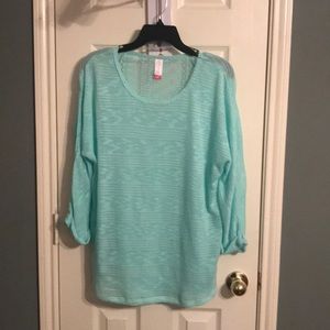 Sea foam long top